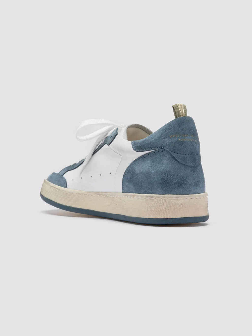 Officine Creative MAGIC 001 - White Leather And Suede Low Top Sneakers