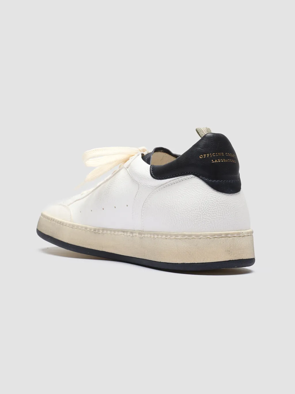 Officine Creative MAGIC 001 - White Leather And Suede Low Top Sneakers