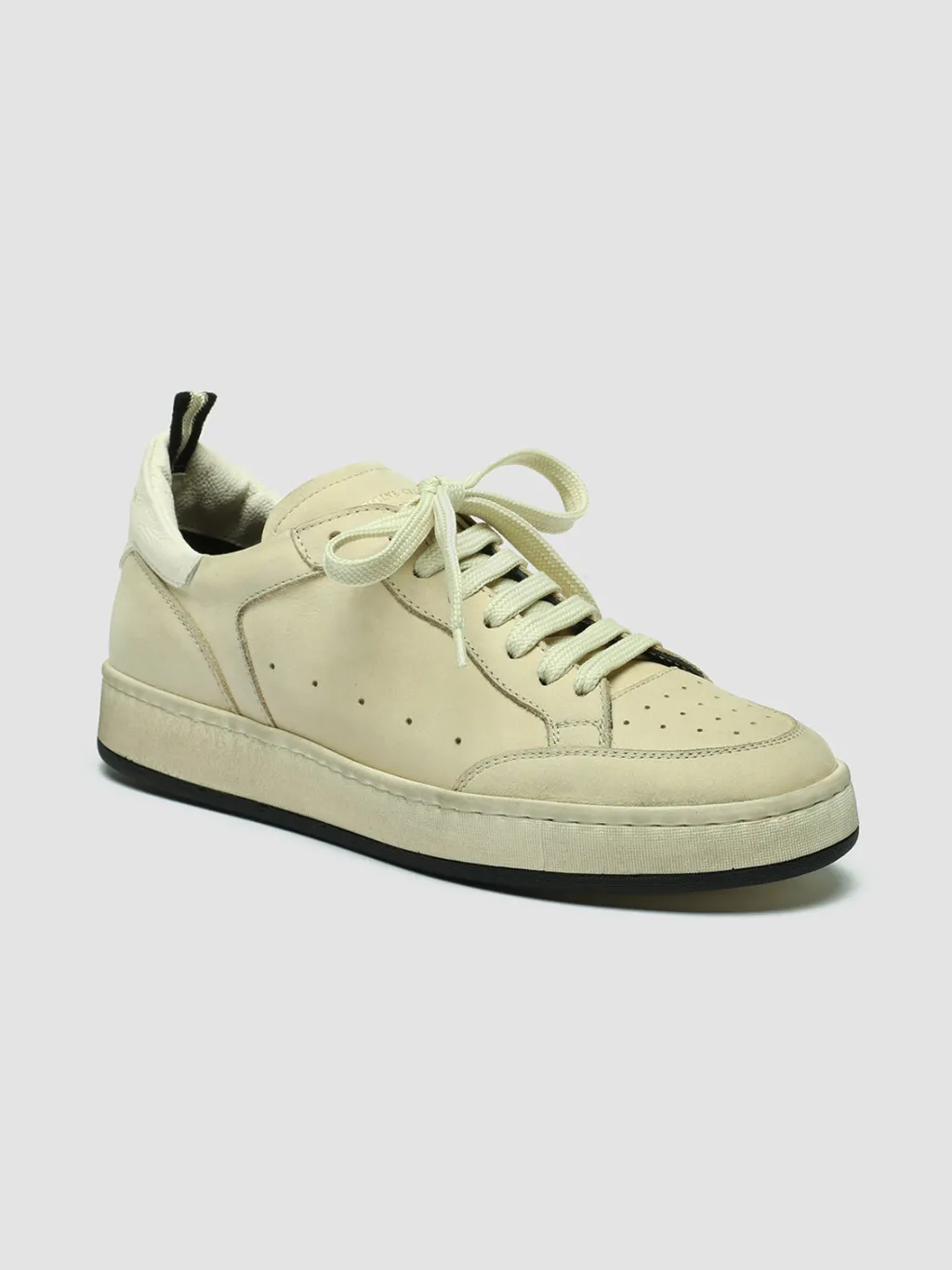 Women Officine Creative MAGIC 102 - White Suede And Leather Low Top Sneakers