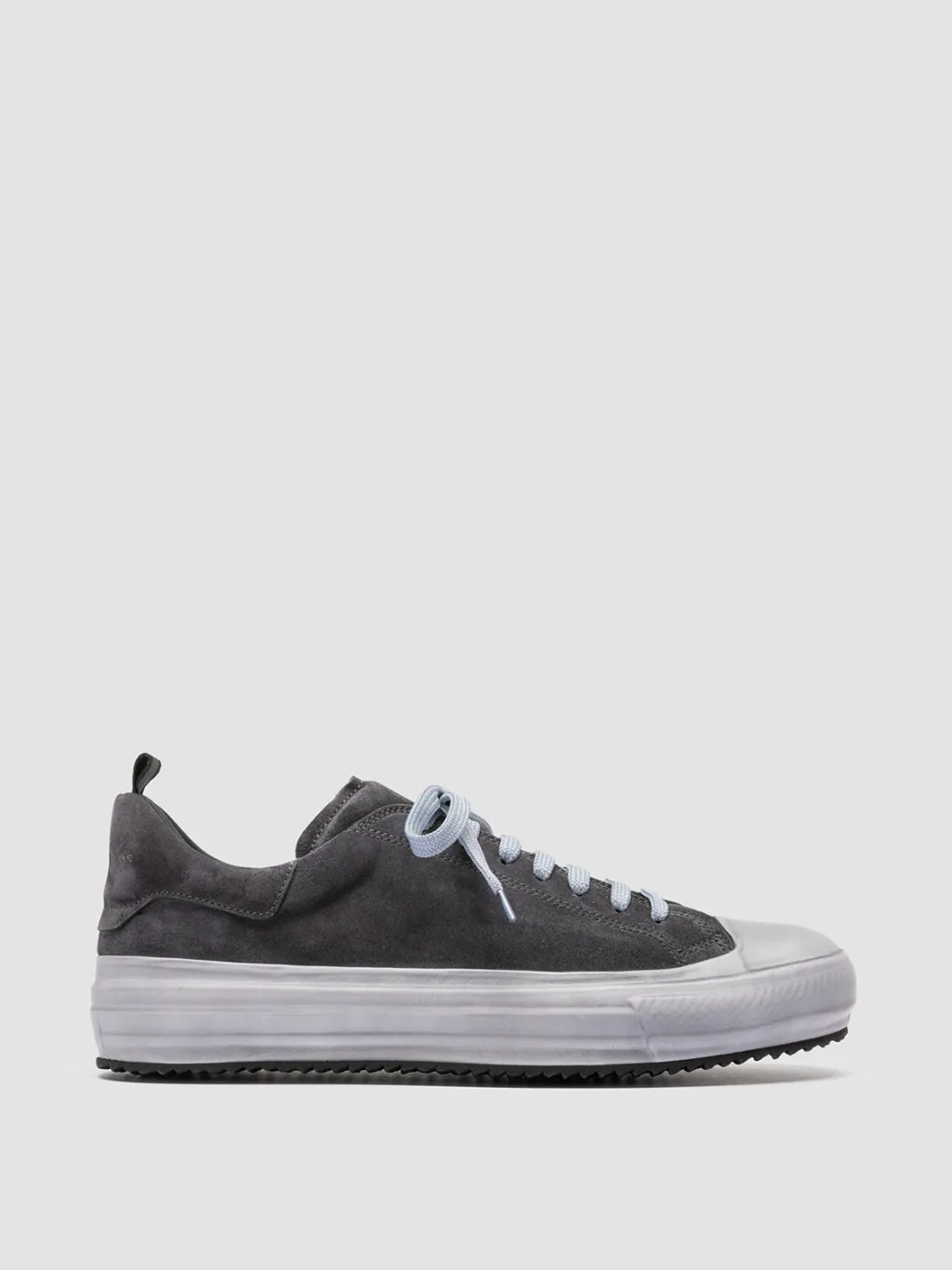 Officine Creative MES 009 - Grey Leather And Suede Low Top Sneakers