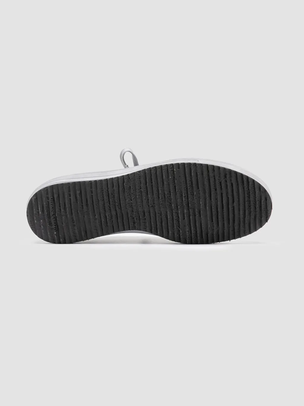 Officine Creative MES 009 - Grey Leather And Suede Low Top Sneakers
