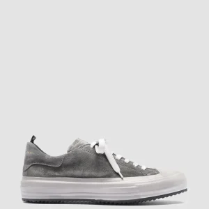 Women Officine Creative MES 105 - Grey Suede Sneakers