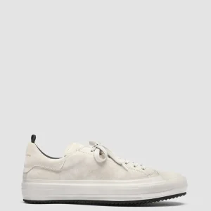 Officine Creative MES 009 - White Suede Sneakers