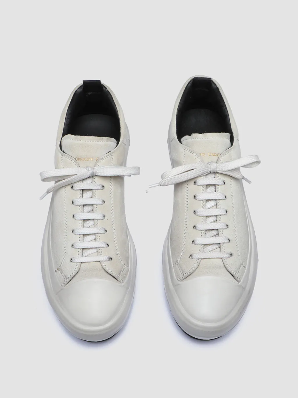 Officine Creative MES 009 - White Suede Sneakers