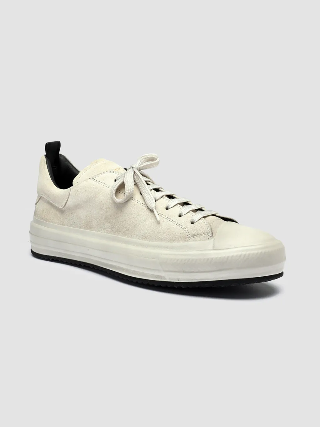 Officine Creative MES 009 - White Suede Sneakers