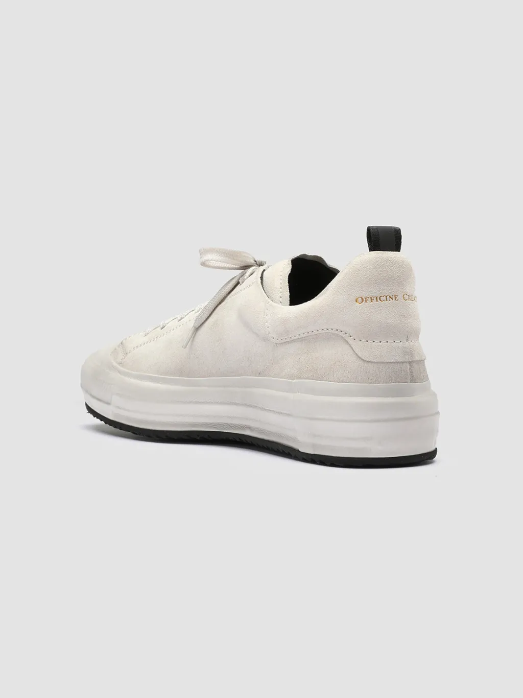 Officine Creative MES 009 - White Suede Sneakers