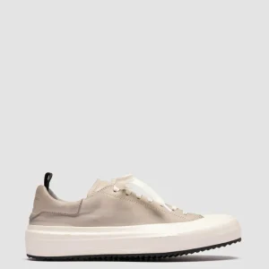 Women Officine Creative MES DD 101 - Grey Leather Low Top Sneakers