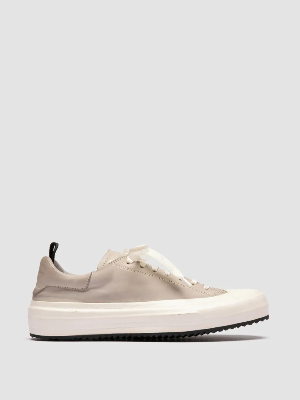 Women Officine Creative MES DD 101 - Grey Leather Low Top Sneakers