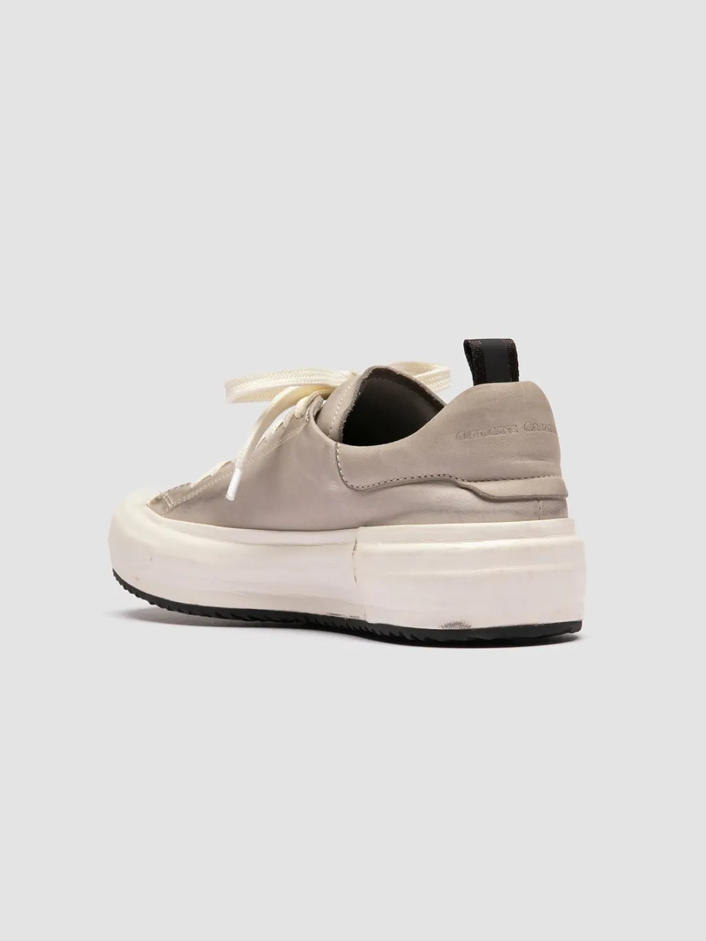 Women Officine Creative MES DD 101 - Grey Leather Low Top Sneakers