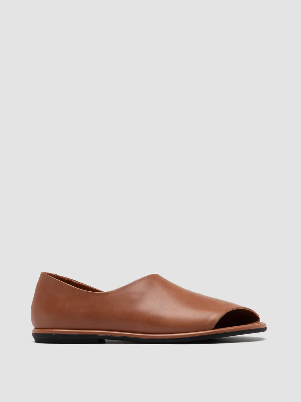 Women Officine Creative MIENNE 102 - Brown Leather Peep Toe Shoes