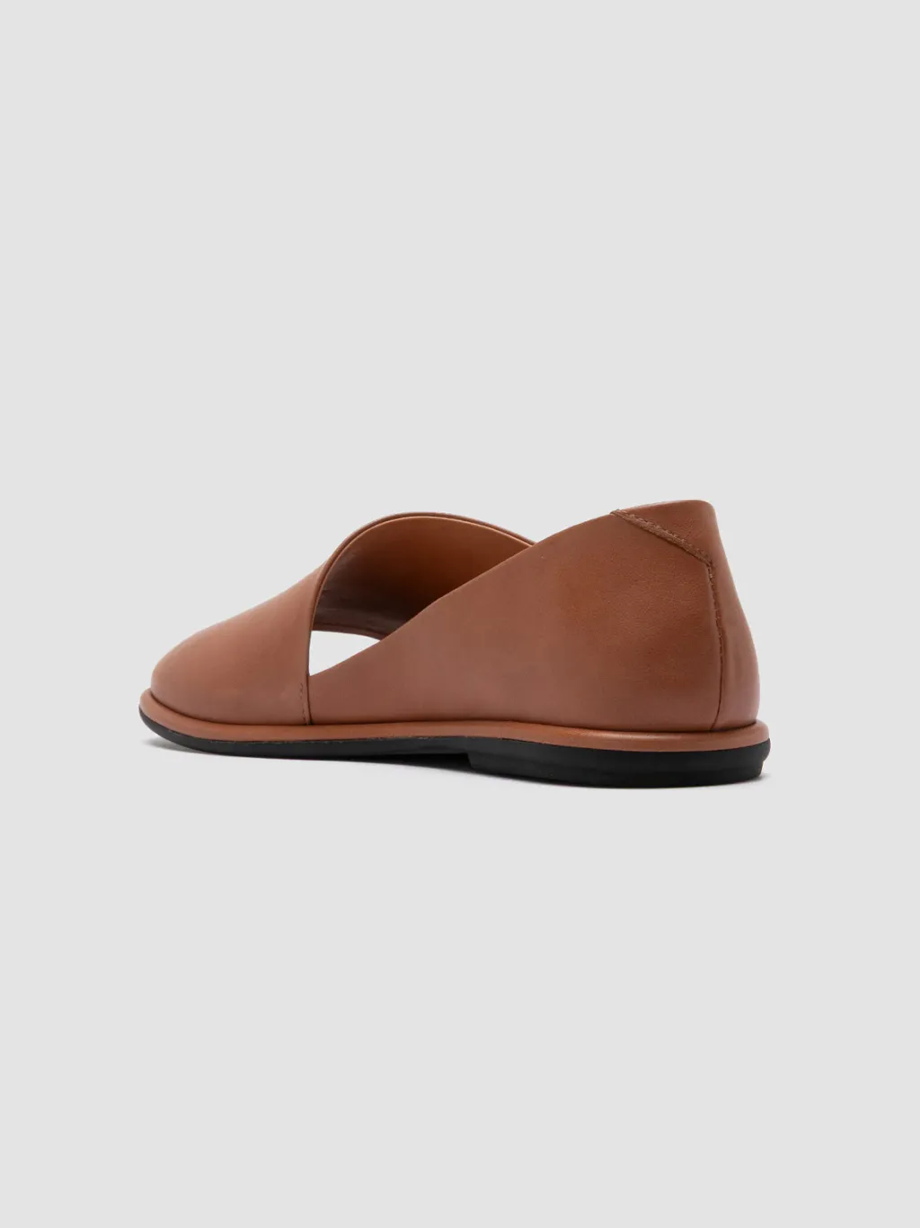Women Officine Creative MIENNE 102 - Brown Leather Peep Toe Shoes