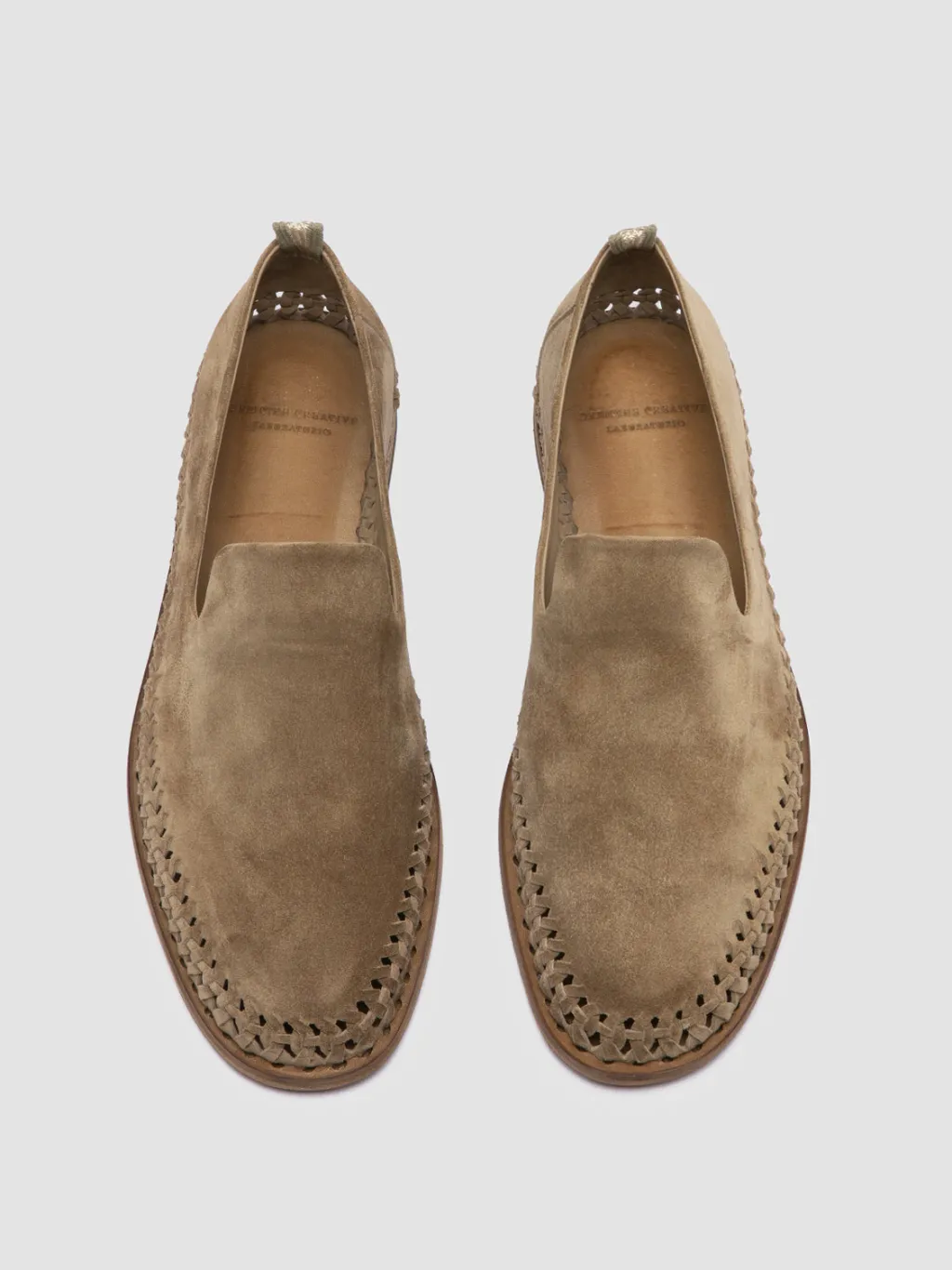 Officine Creative MILES 002 - Brown Suede Loafers