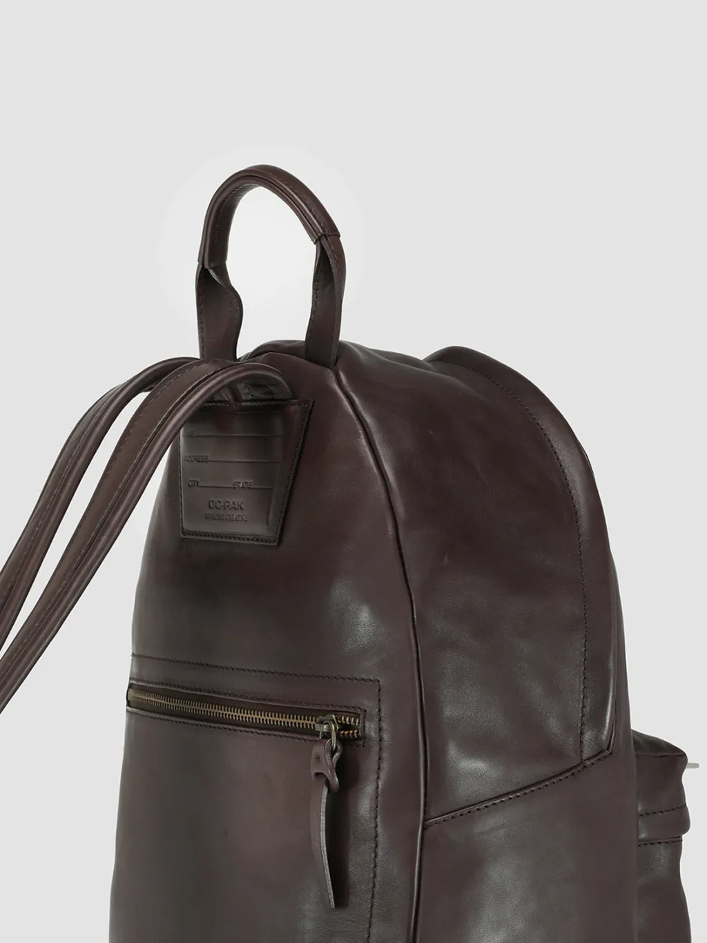Women Officine Creative MINI PACK - Brown Nappa Leather Backpack