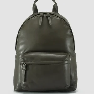 Women Officine Creative MINI PACK - Green Leather Backpack
