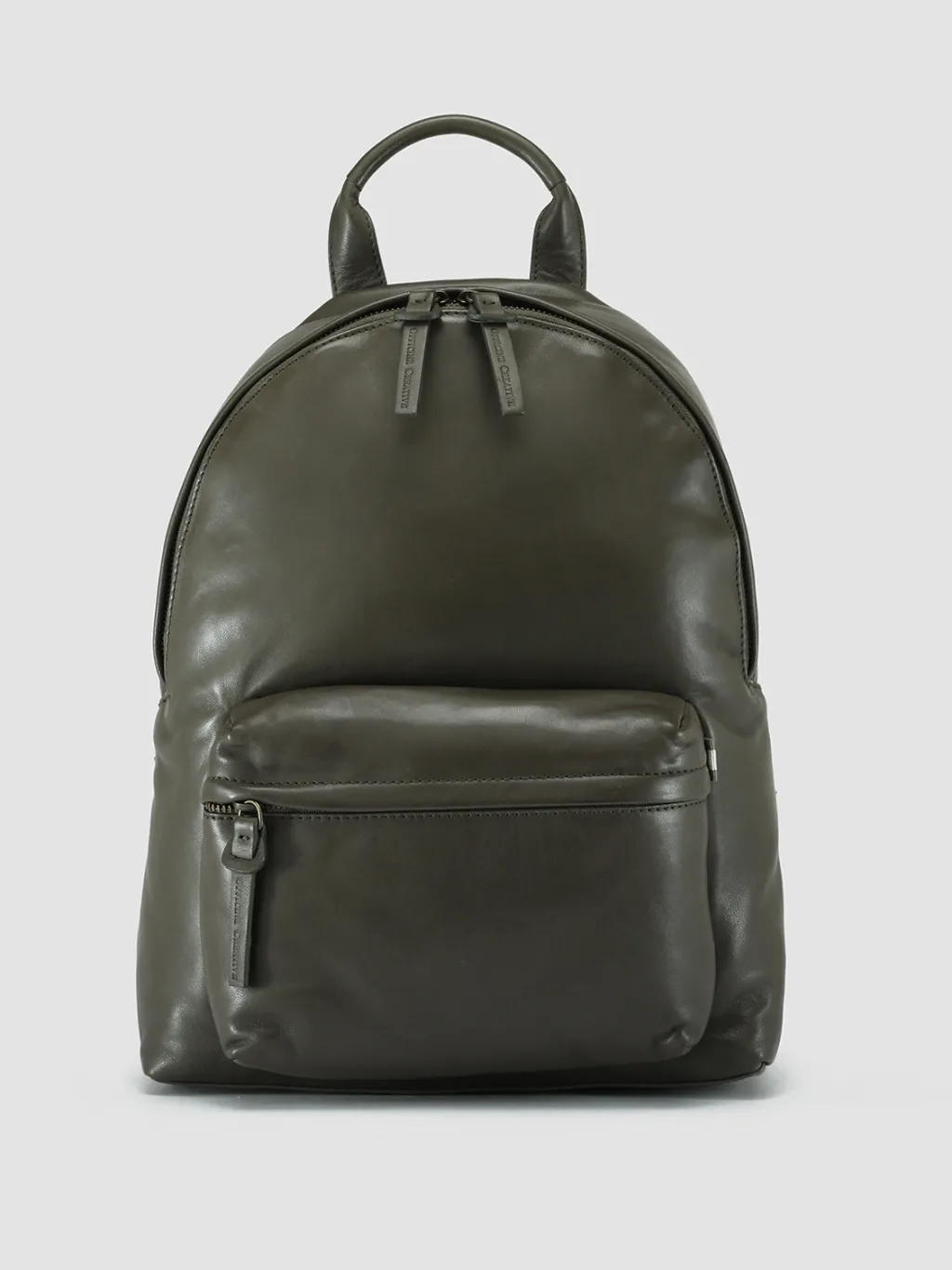 Women Officine Creative MINI PACK - Green Leather Backpack