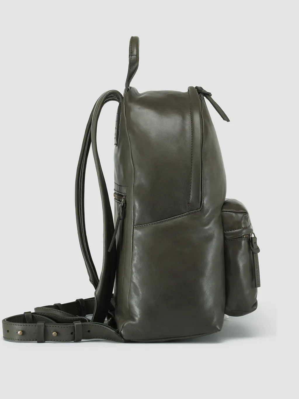 Women Officine Creative MINI PACK - Green Leather Backpack