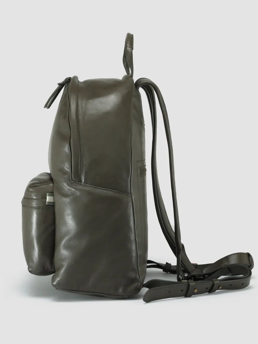 Women Officine Creative MINI PACK - Green Leather Backpack