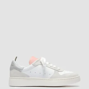 Women Officine Creative MOWER 110 - White Leather And Suede Sneakers