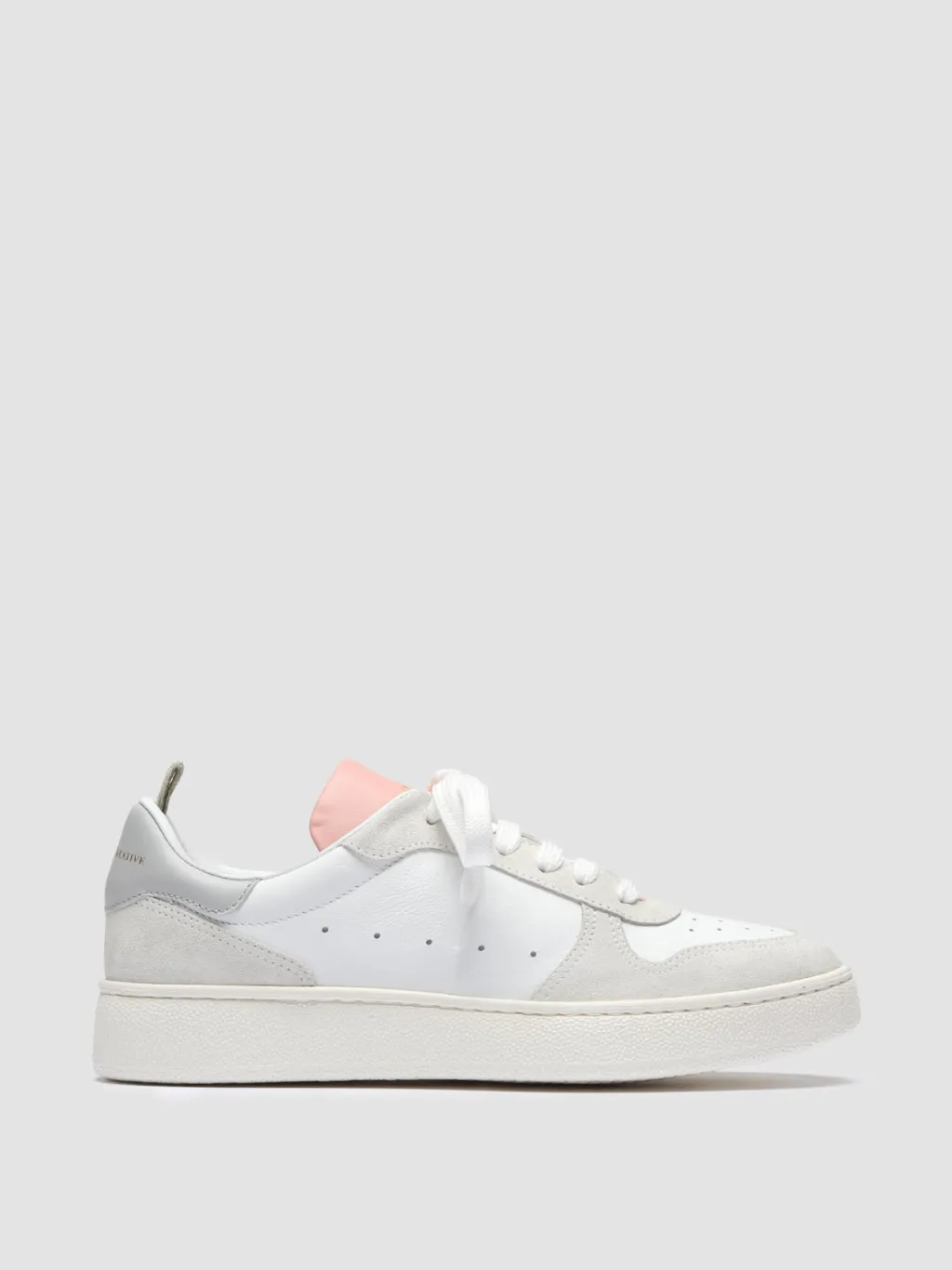 Women Officine Creative MOWER 110 - White Leather And Suede Sneakers