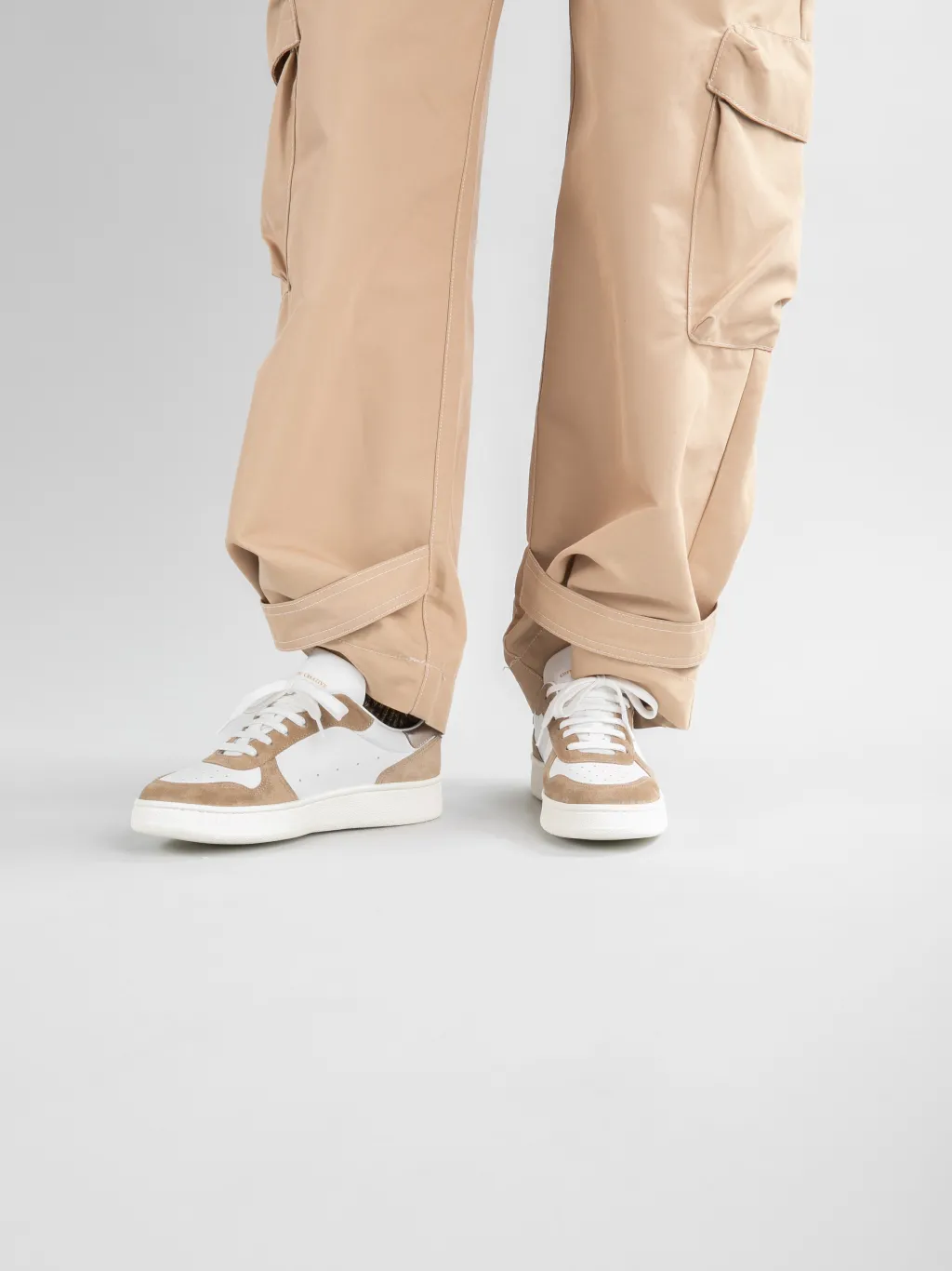Women Officine Creative MOWER 110 - White Leather And Suede Low Top Sneakers