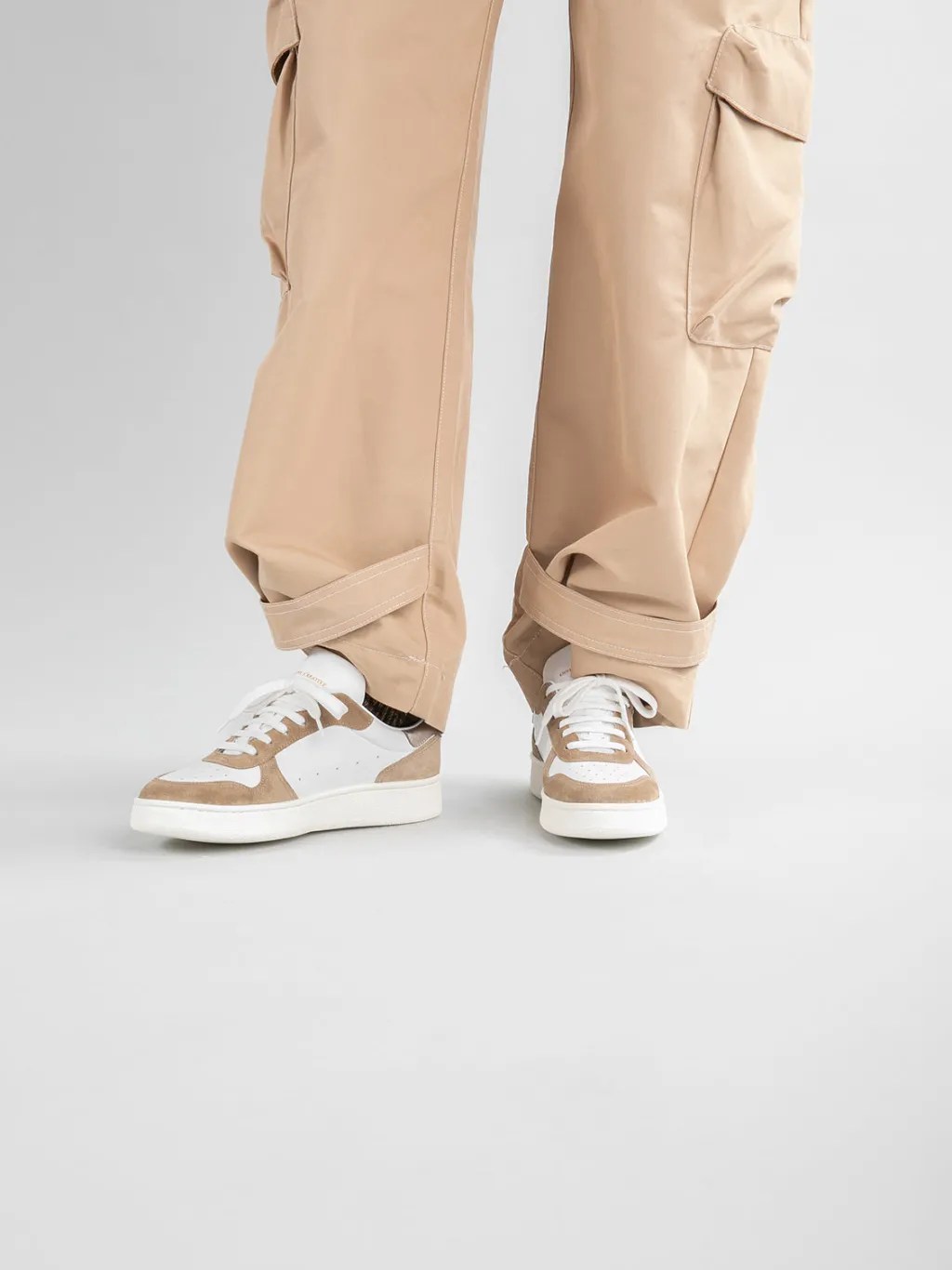 Women Officine Creative MOWER 110 - White Leather And Suede Sneakers