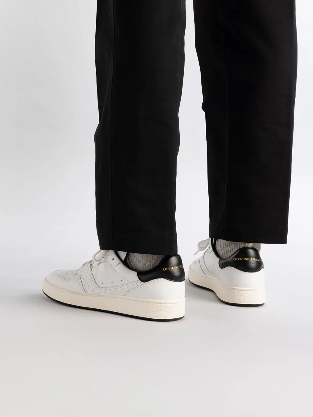 Officine Creative MOWER 016 - White Leather Low Top Sneakers