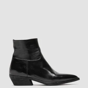 Women Officine Creative NOELIE DD 102 - Black Leather Zipped Boots