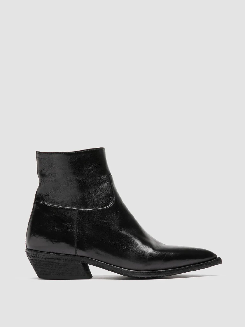Women Officine Creative NOELIE DD 102 - Black Leather Zipped Boots