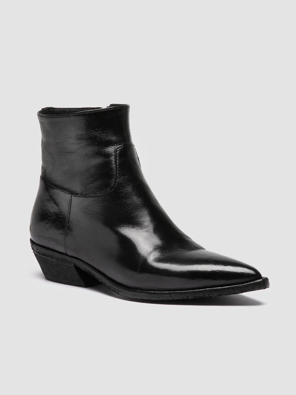 Women Officine Creative NOELIE DD 102 - Black Leather Zipped Boots