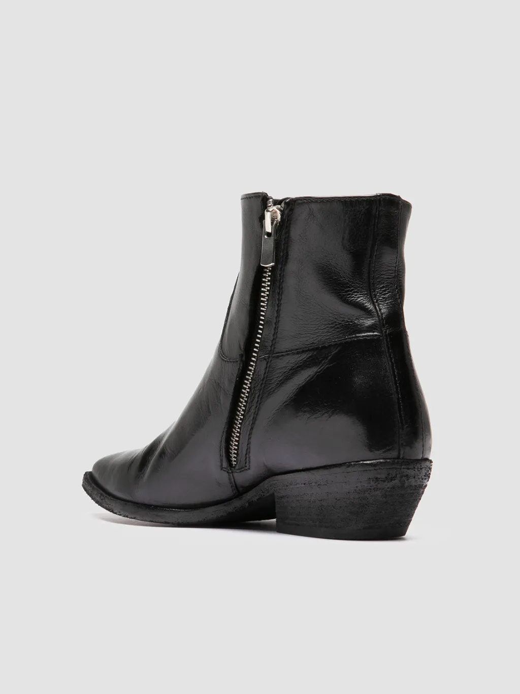 Women Officine Creative NOELIE DD 102 - Black Leather Zipped Boots