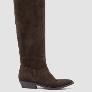 Women Officine Creative NOELIE DD 104 - Brown Suede Pull On Boots