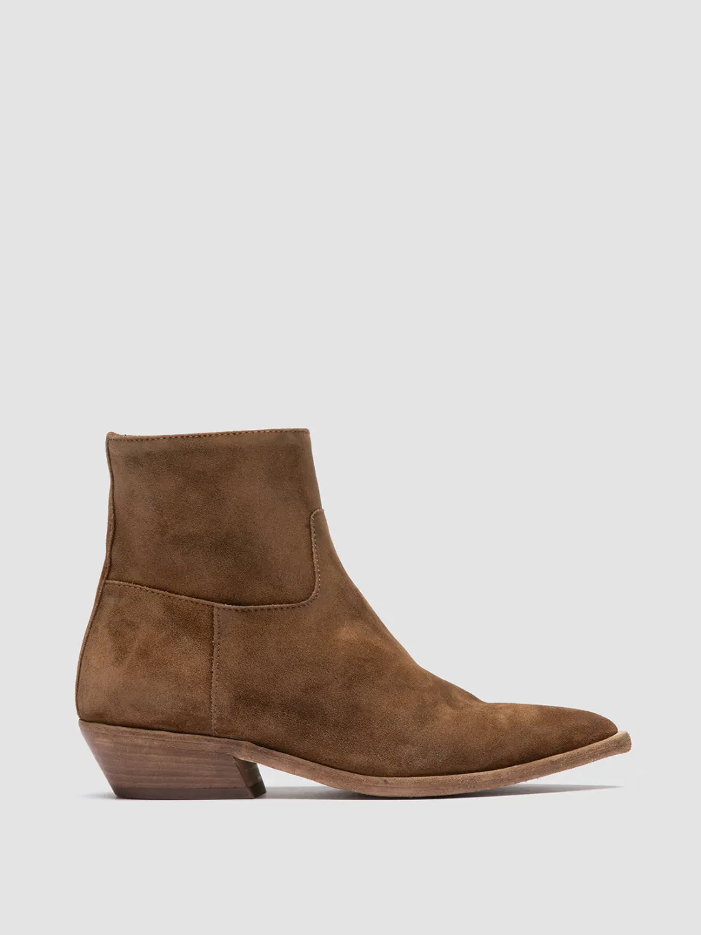 Women Officine Creative NOELIE DD 102 - Brown Suede Zipped Boots