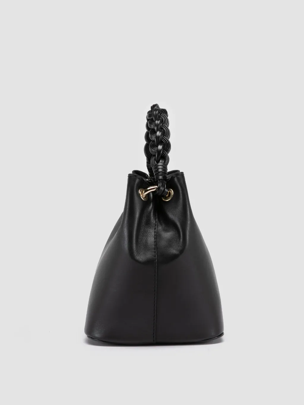 Women Officine Creative NOLITA WOVEN 227 - Black Leather Handle Bag