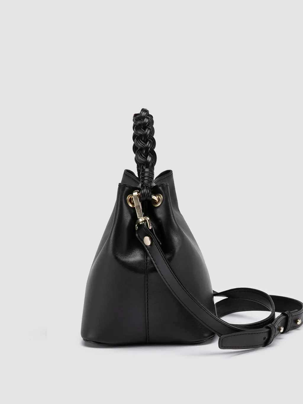 Women Officine Creative NOLITA WOVEN 227 - Black Leather Handle Bag