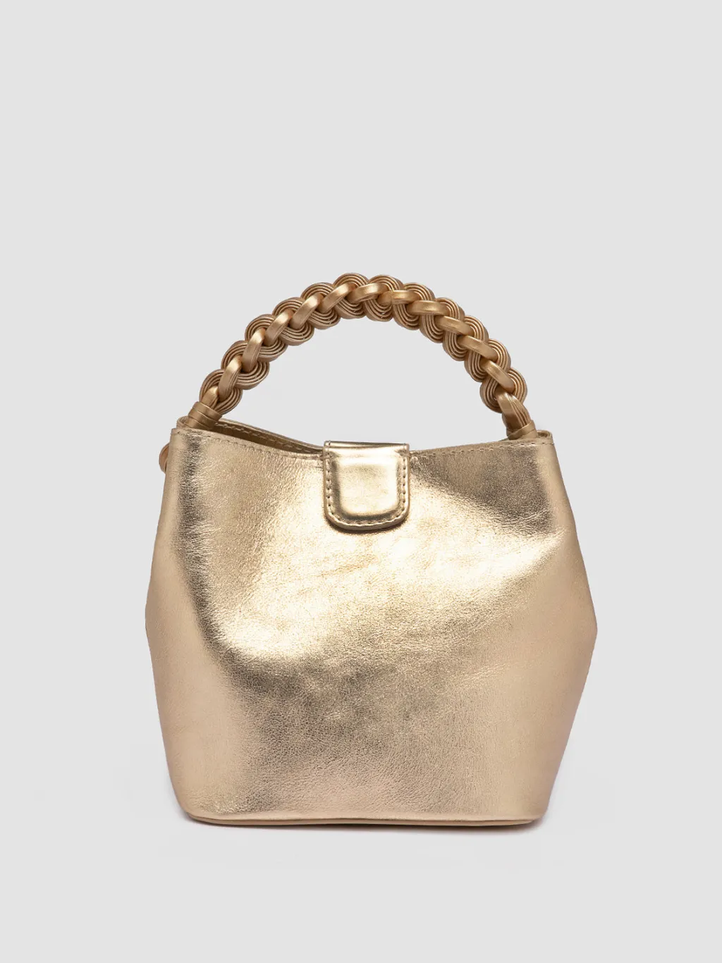 Women Officine Creative NOLITA WOVEN 227 - Gold Leather Handle Bag