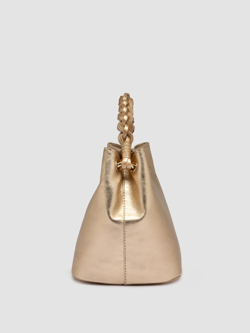 Women Officine Creative NOLITA WOVEN 227 - Gold Leather Handle Bag