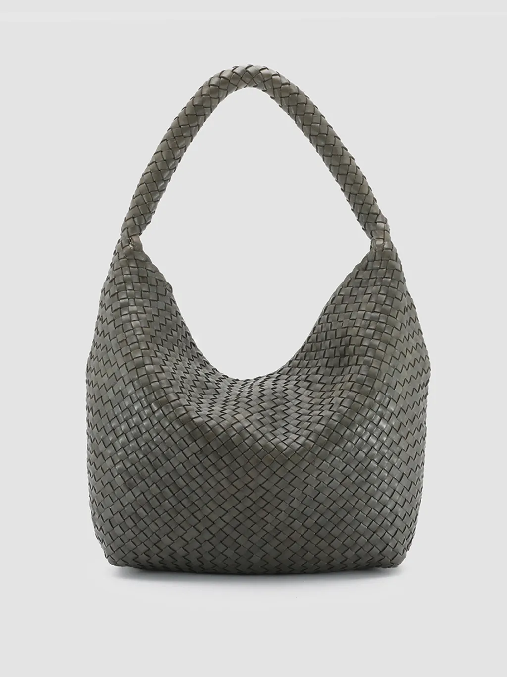 Women Officine Creative OC CLASS 9 - Green Woven Leather Tote Bag