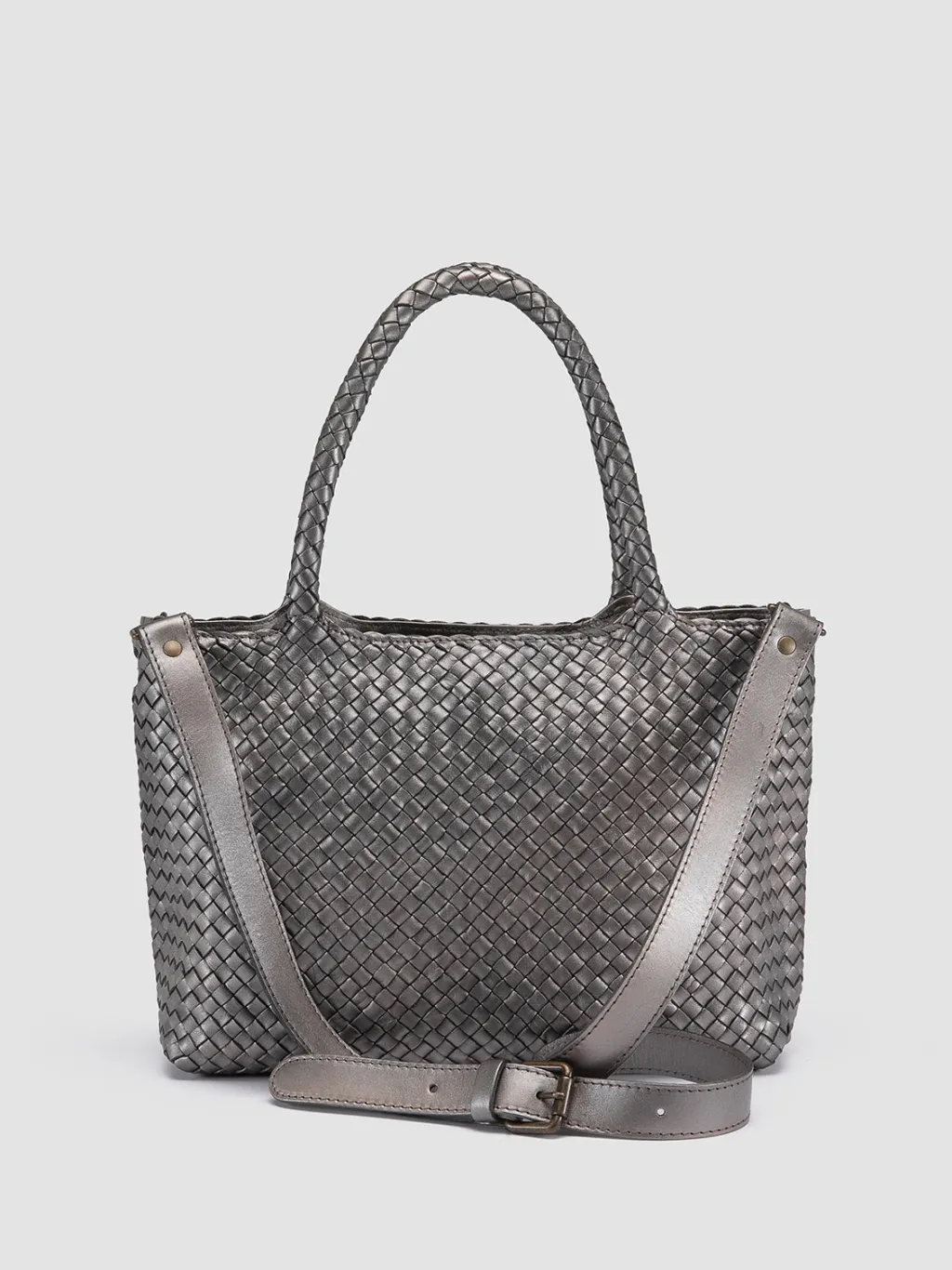Women Officine Creative OC CLASS 48 - Grey Leather Tote Bag