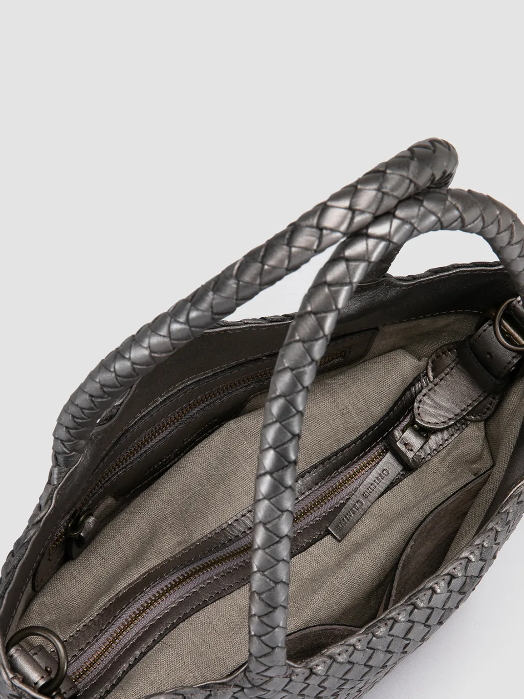Women Officine Creative OC CLASS 48 - Grey Leather Tote Bag