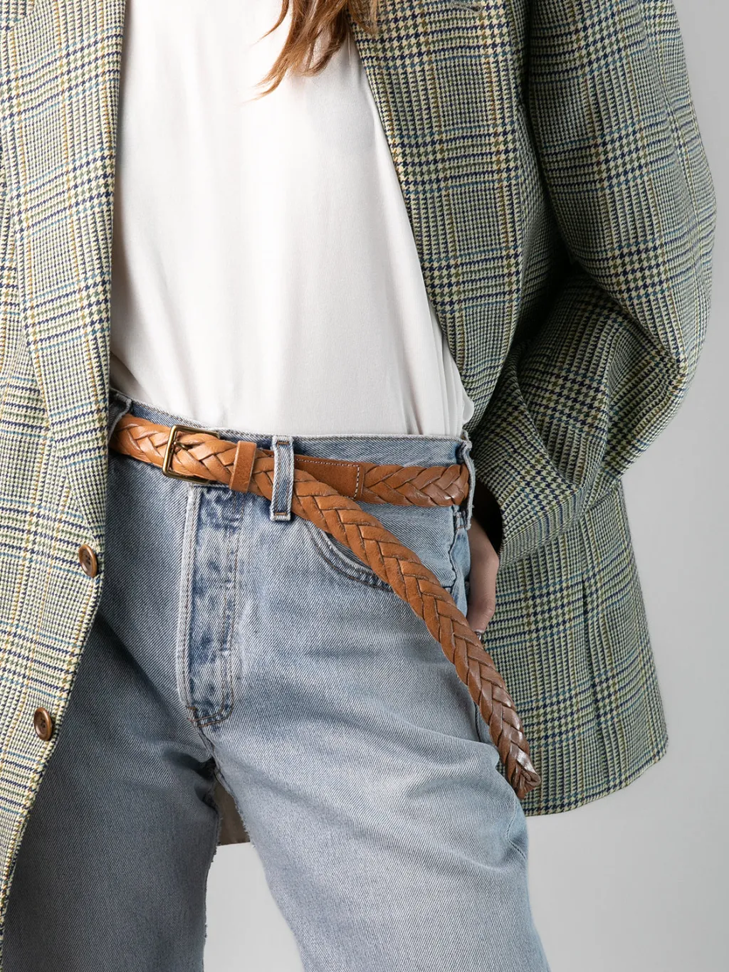 Women Officine Creative OC STRIP 20 - Woven Leather Belt