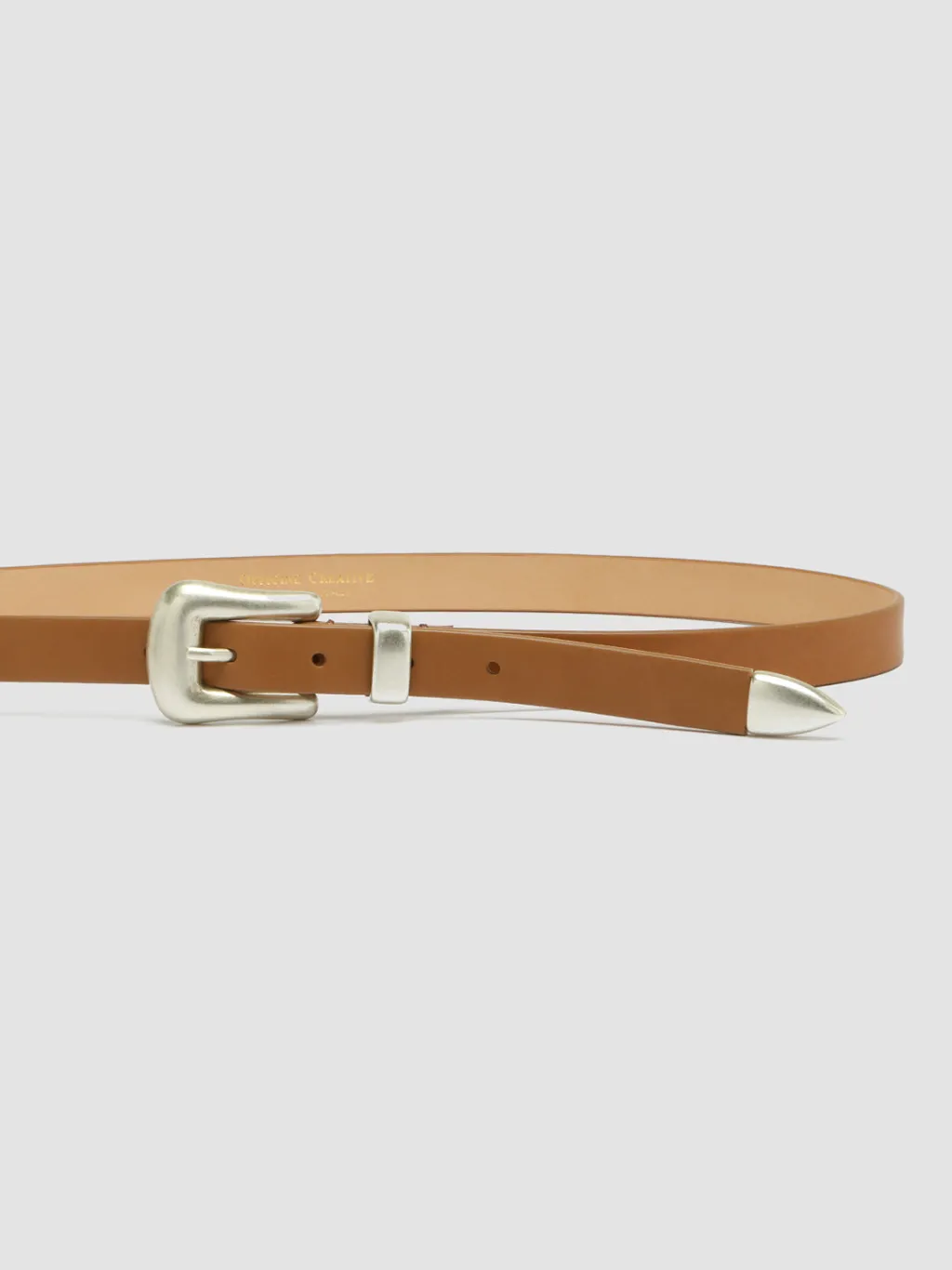 Women Officine Creative OC STRIP 066 - Brown Nappa Leather Belt
