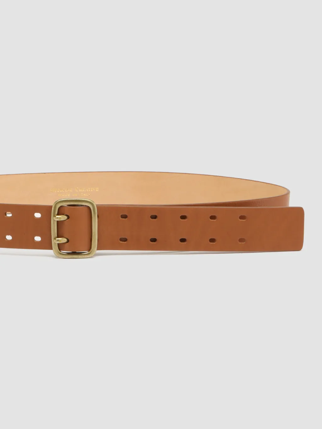Women Officine Creative OC STRIP 062 - Brown Nappa Leather Belt