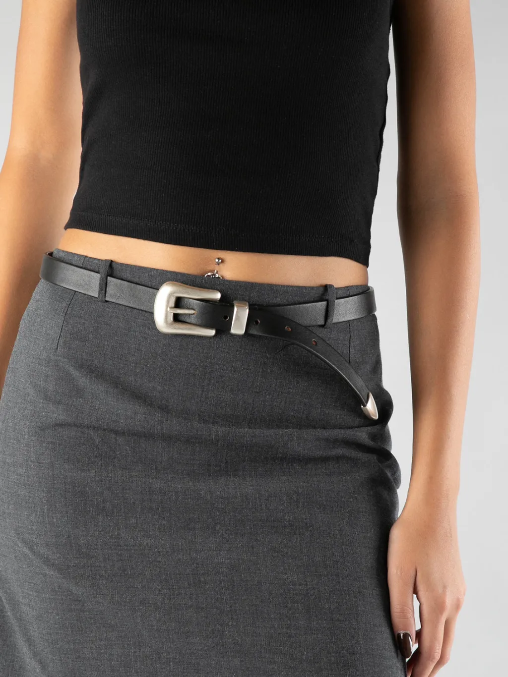 Women Officine Creative OC STRIP 066 - Brown Nappa Leather Belt