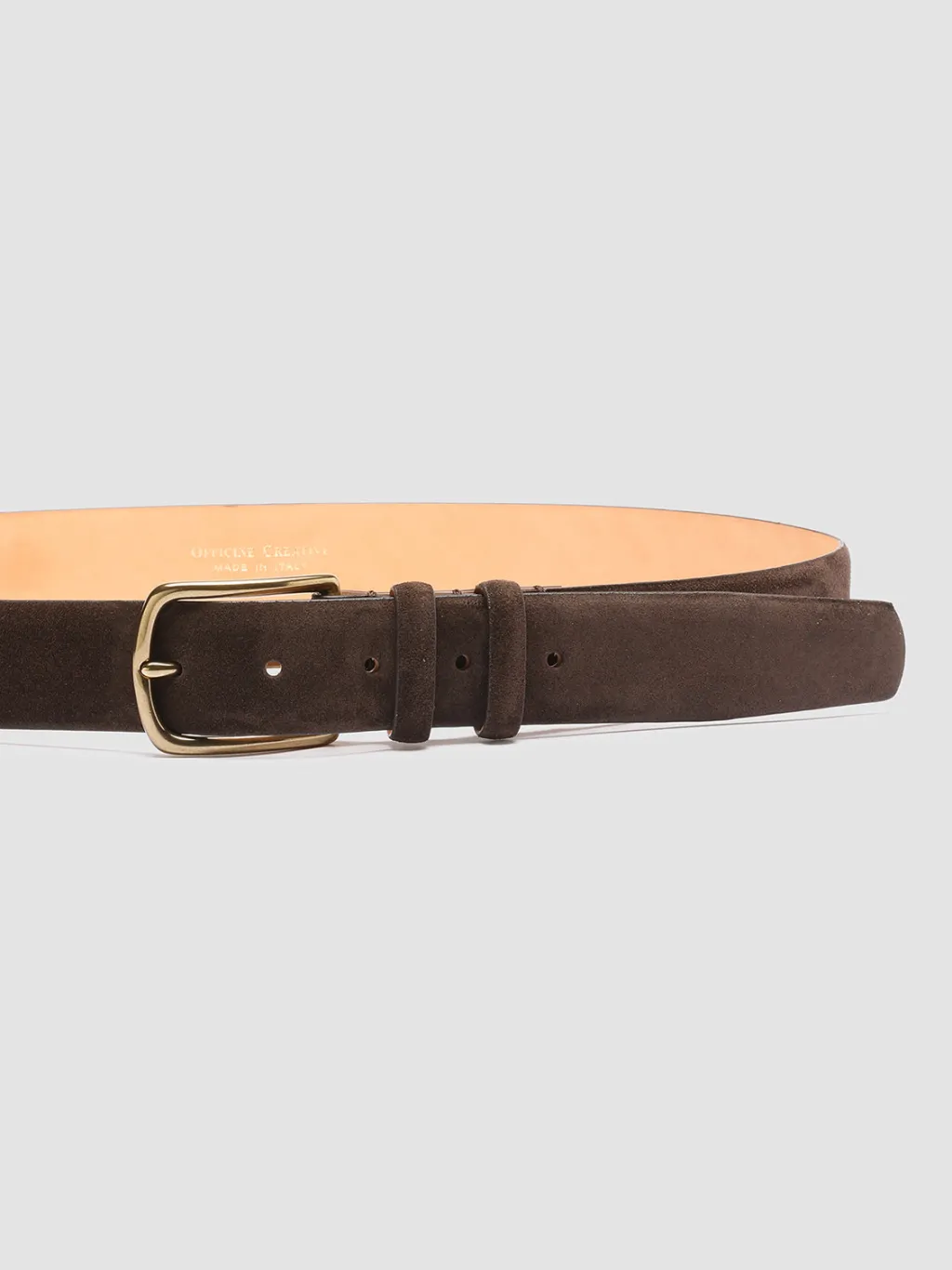 Officine Creative OC STRIP 33 - Brown Suede Belt