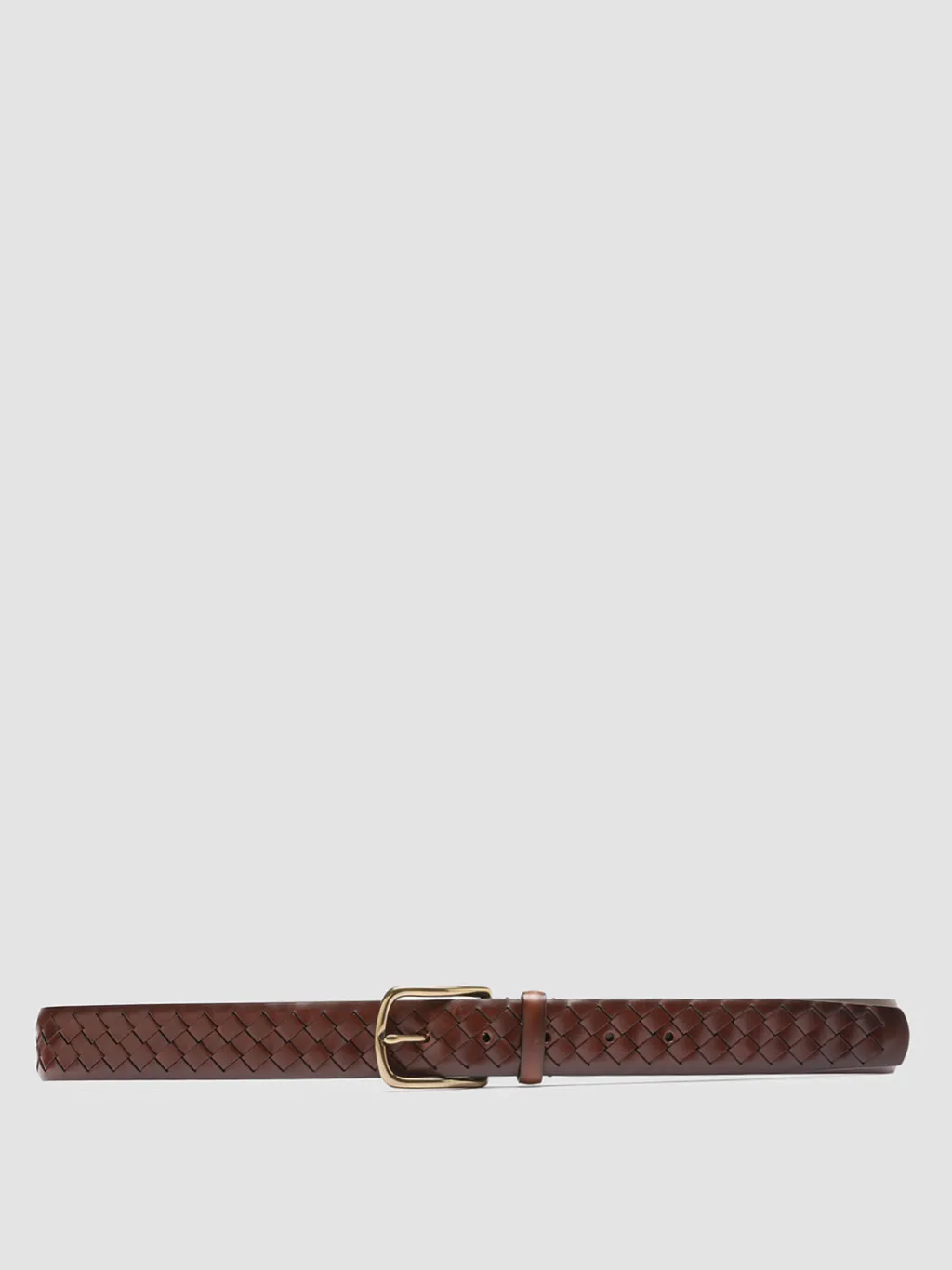 Women Officine Creative OC STRIP 28 - Brown Woven Leather Belt