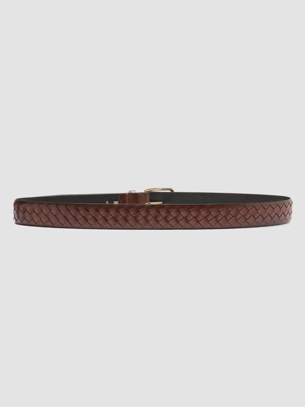 Women Officine Creative OC STRIP 28 - Brown Woven Leather Belt