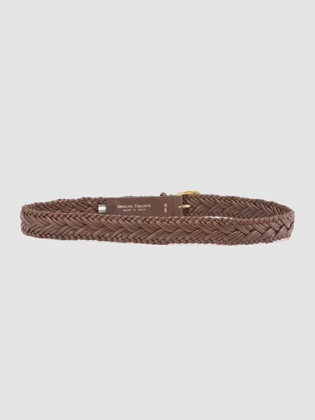 Women Officine Creative OC STRIP 36 - Brown Woven Leather Belt