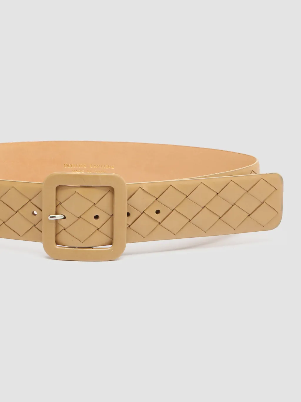 Women Officine Creative OC STRIP 059 - Brown Woven Leather Belt