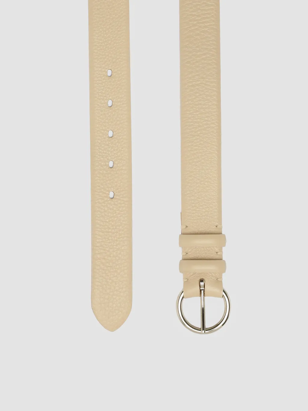 Women Officine Creative OC STRIP 065 - Ivory Leather Belt