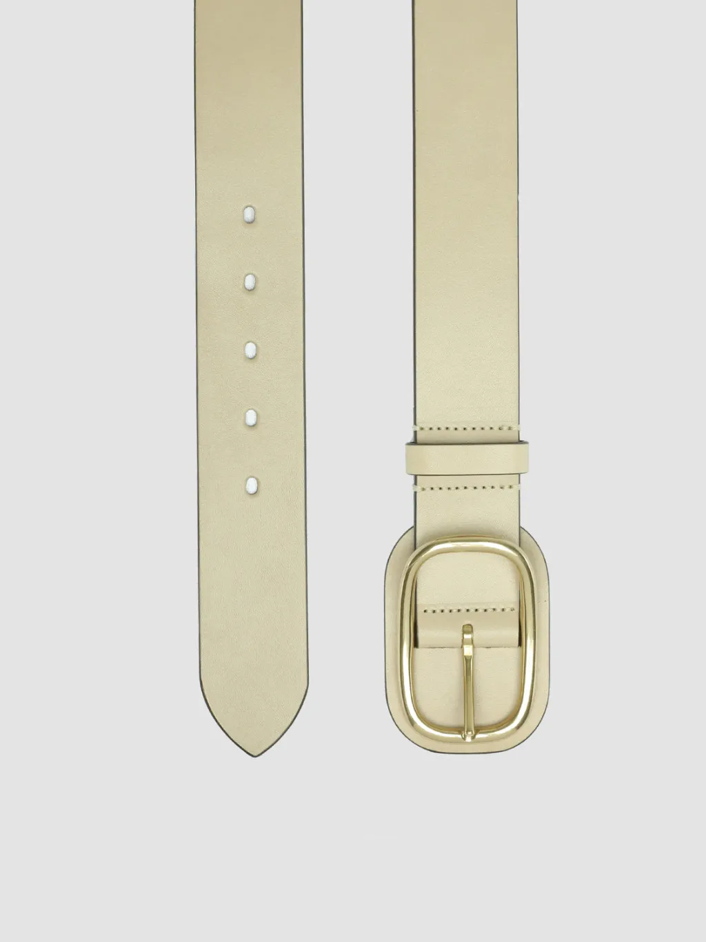 Women Officine Creative OC STRIP 058 - Ivory Leather Belt